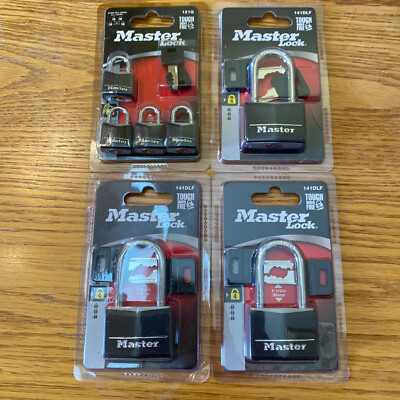 NWT Master Lock Padlocks Cover Black 141DLF and 121Q Storage Units Lockers