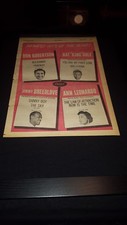 Nat King Cole, Ann Leonardo, Jimmy Breedlove, Rare 1957 Promo Poster Ad Framed!