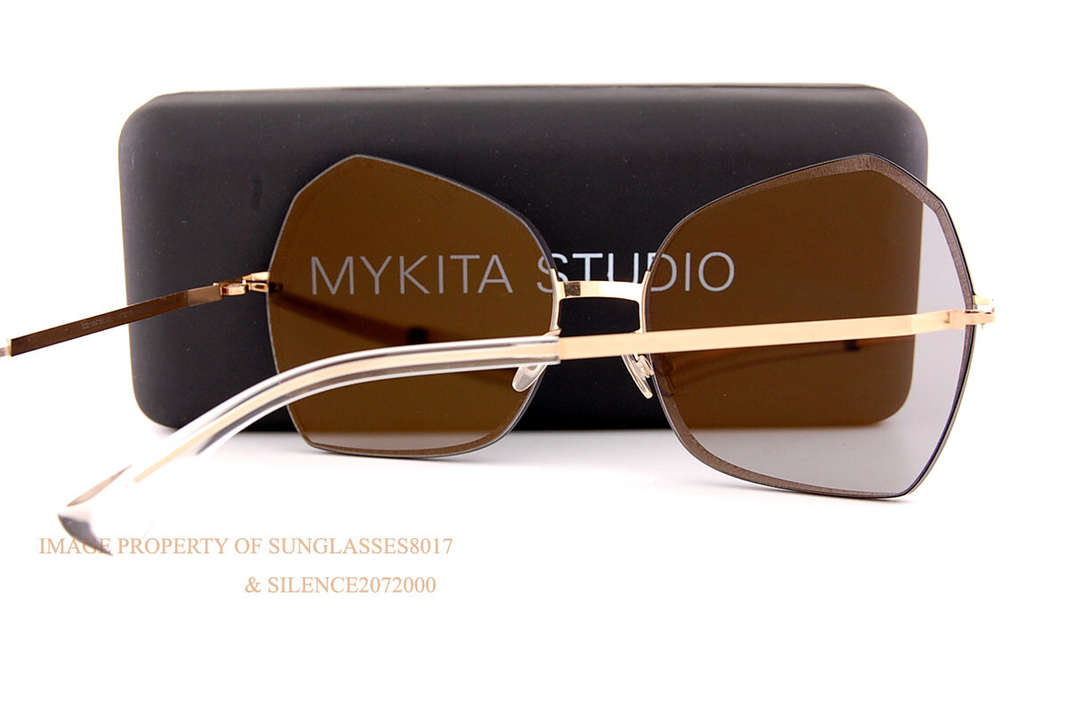 New MYKITA Sunglasses Studio 10.1 Champagne Gold/Black|Grey