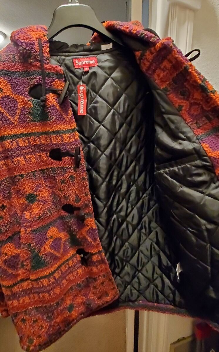 New Supreme SS16 Sherpa Fleece Toggle Jacket Med Magenta | eBay New Supreme SS16 Sherpa Fleece Toggle Jacket Med Magenta | eBay