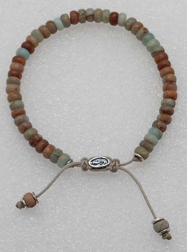 M. Cohen men's / unisex silver and multicolored stone bracelet sterling 925 - Picture 10 of 11