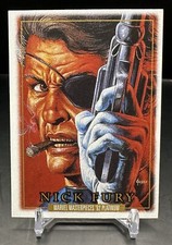 Marvel Masterpieces Nick Fury Leather Parallel SP #64 ‘92 Platinum