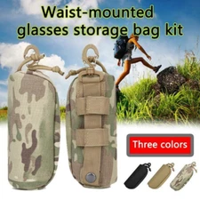 Tactical Glasses Pouch Nylon Goggles Bag EDC MOLLE Sunglasses Carrying Case Pack