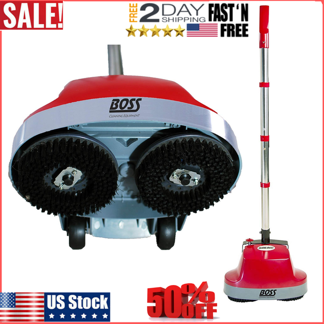 Mini Floor Scrubber Machine Buffers Hardwood Tile Carpet Marble