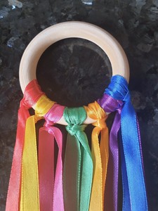 baby sensory ribbon toy