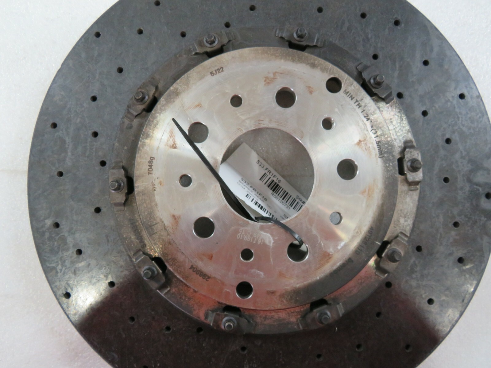Ferrari F12 Berlinetta, Rear Carbon Ceramic Brake Disc, Used, P/N 296904