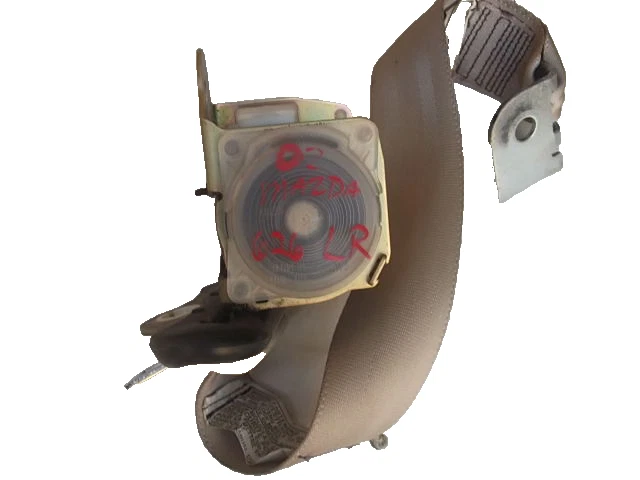 Cinturón de seguridad trasero izquierdo Mazda 626 2000-2002 retractor bronceado OEM Foto 3 de 3