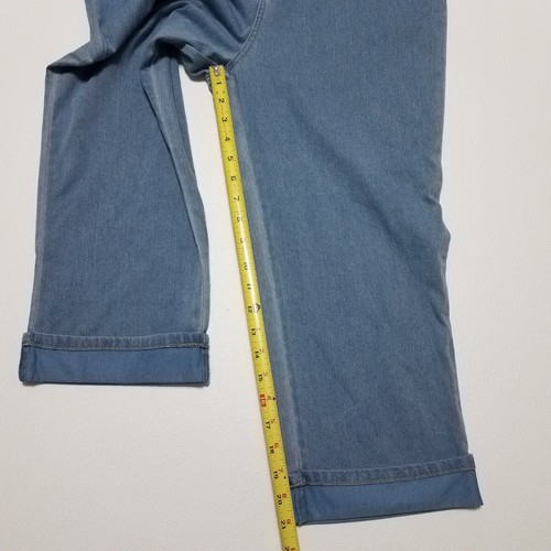 Joan Rivers Cropped Jeans Damen Medium Blue Denim High-Rise Cuff Cotton Stretch - Bild 7 von 16