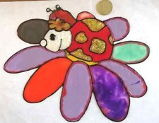 Kolor okna, 1 x chrząszcz na kwiacie, obraz okna (1.0)