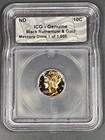 1944 10 Cent Mercury Dime 24kt Black Ruthenium & Gold ICG-Genuine 1 of 1000