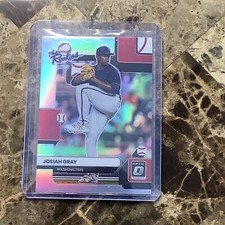 2022 Donruss Optic Prizm The Rookies Josiah Gray Silver Nationals #TR-4 B9