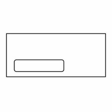 Envelopes 12 WINDOW - 24 White 4 3/4 x 11 Quality Box of 500