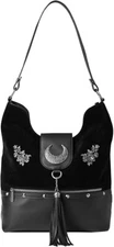 Killstar Astral Aura Crescent Moon Floral Tassle Gothic Shoulder Handbag Purse