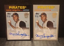 2020 Topps Archives Fan Favorites Manny Sanguillen FFA-MS Auto Set of 2