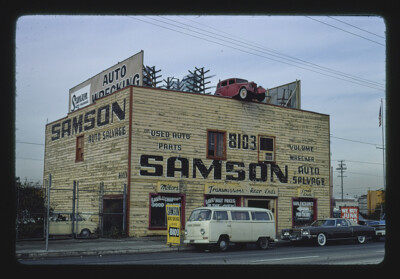 Samson Auto Salvage 8103 S Alameda Los Angeles California 1980s Old Photo