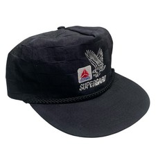 Citgo Snapback Patch Hat Cap USA Made Trucker Black Rope Rare