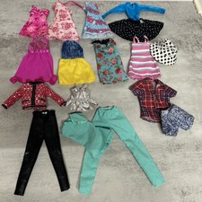 Barbie & Ken Mattel Clothing Lot Of 16 Fashion Era 2000 +  Dresses Shorts Scrubs