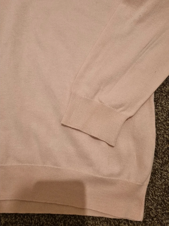 Classic Lands' End Pink Roll Neck Sweater, Size XL, Excellent Condition - Image 3 of 4