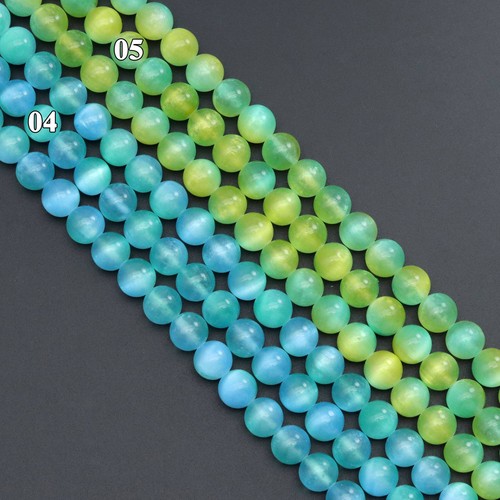 Dual Color Senelite Round Smooth Beads, Sku#U2133 - Picture 2 of 4