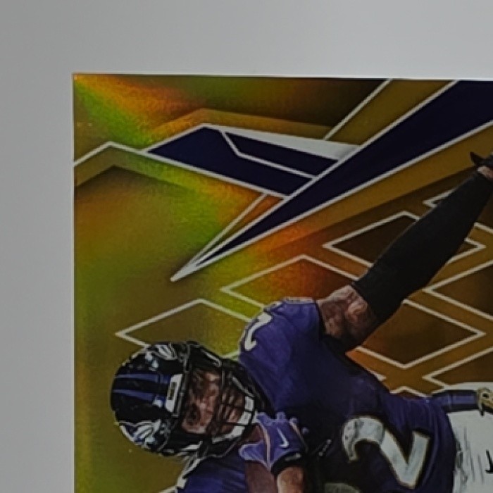 2025 Panini Phoenix Derrick Henry Auto Gold Prizm /10 Baltimore Ravens view 3