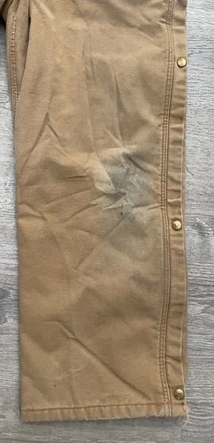 Vintage Carhartt Coveralls Insulated Mens Size 42R Regular Tan USA Carpenter image 3