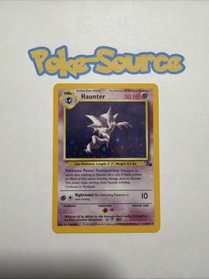 Haunter 6/62   Fossil Holo Rare Bear Mint / Mint