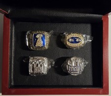 New York Giants 4 Super Bowl Ringe incl. Box