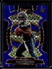 2025 Panini Select Jalen Milroe Concourse RC Blue Prizm Rookie #/249 Seahawks