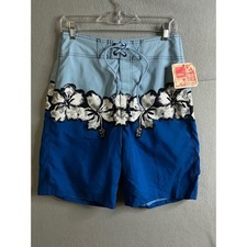 Mossimo Board Shorts Men's Medium Malibu Ocean Floral Swim Trunks