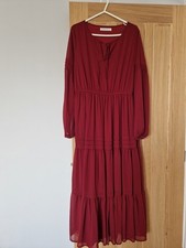 Burgundy Dress. Occasion Or Party Wear