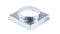 Podstawka Z KołNierzem, 200 X 200Mm, śR. KanałU: 150Mm, Stal Ocynkowana RS Compo
