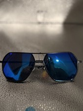 Aviator Sunglasses Blue Mirror Polarized UV400 Protection