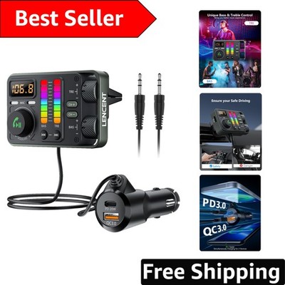 Hi-Fi Bluetooth Car Adapter with Fast Charging & Hands-Free Calling Capabilities
