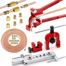 3/16Inch Brake Line kit Include Copper-Plated Brake Lines with Fitting 16Pcs F