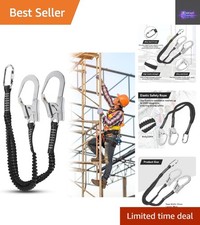 Heavy-Duty 25KN Elastic Hook Lanyard: Safety Belt for Climbing & Construction