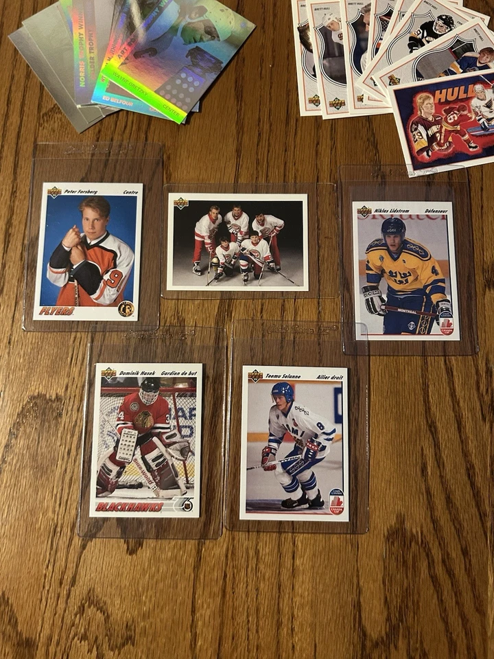 1991 92 Upper Deck Hockey Complete Series 1 Set (1-500) FRENCH EDITION W/ INSERT - Image 2 of 4