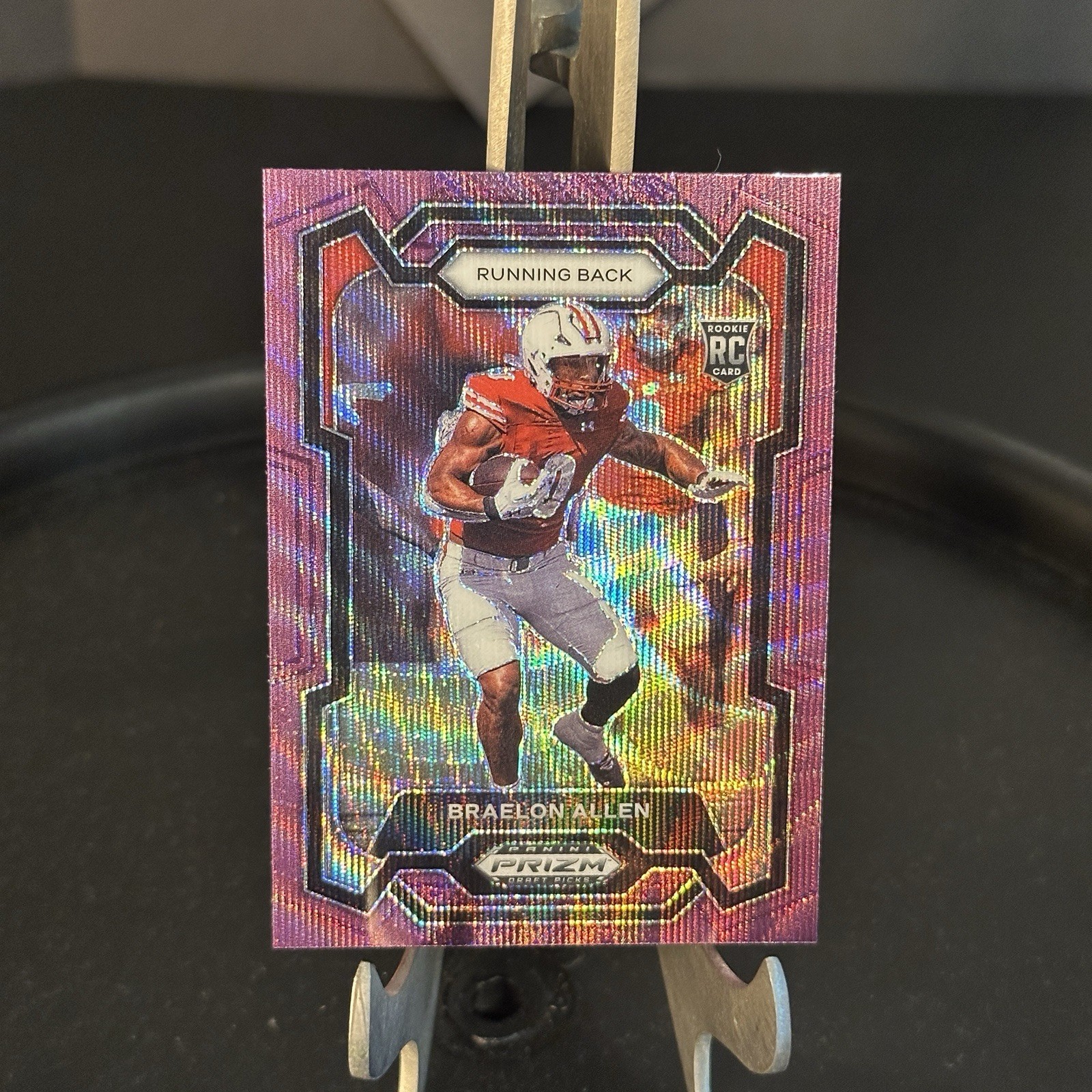 2024 Panini Prizm Draft Picks #129 Braelon Allen Purple Wave A7