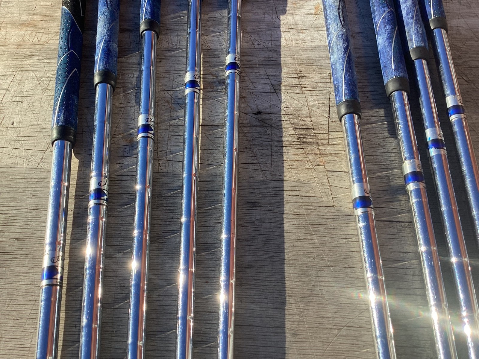 Callaway Men’s X-18 3-PW SW golf iron set steel uniflex right handed used