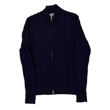 Tommy Hilfiger Zip Up - Small Navy Cotton Blend