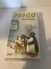 Pingu Barrel Of Fun VHS Video Tape BBC 1991 9 Fun Filled Tales