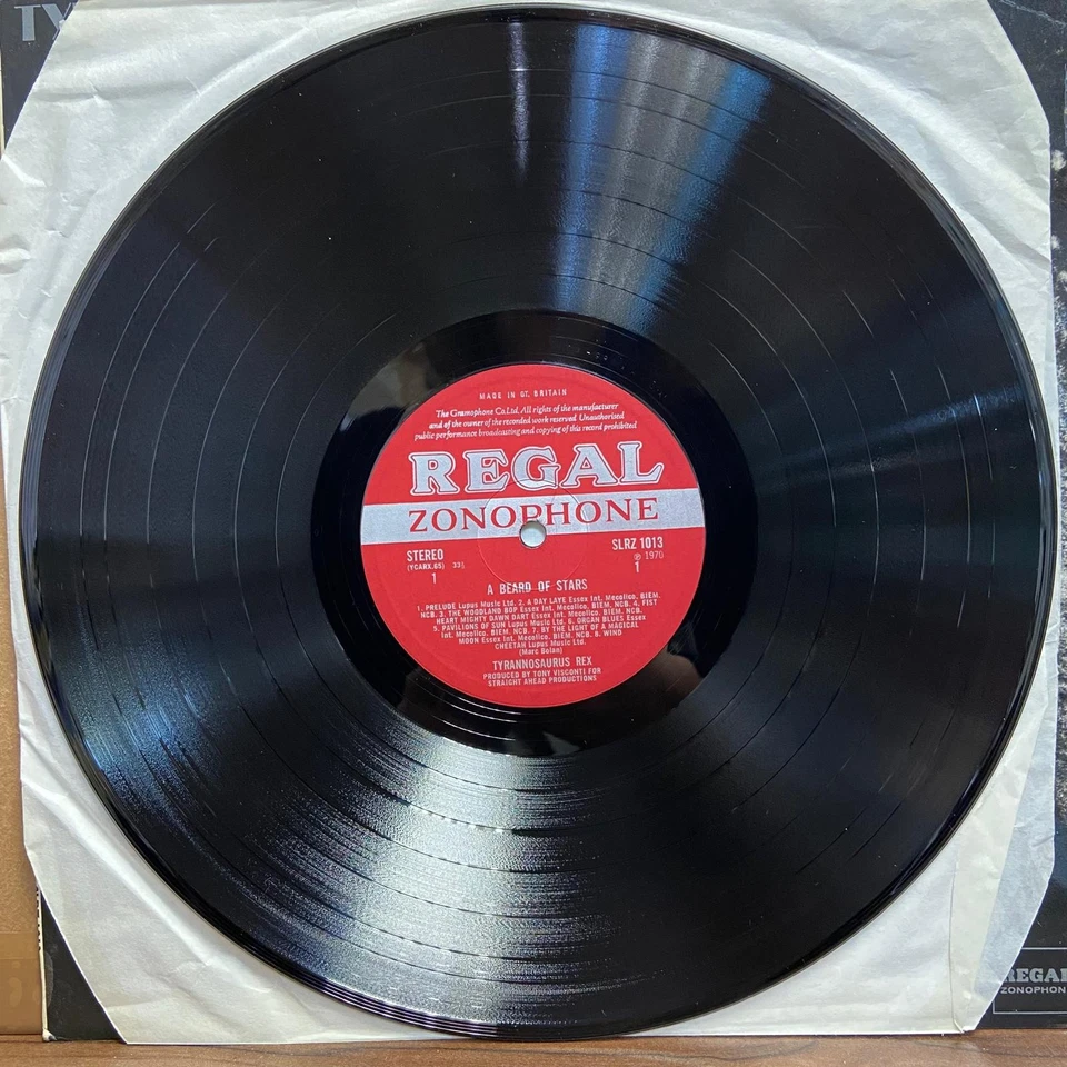 Tyrannosaurus Rex Beard Of Stars T.Rex LP 1st Press 1970 Regal Zonophone Insert - Image 3 of 4