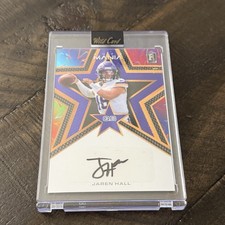 2023 Wild Card Auto Mania Jaren Hall 1/1 Rookie Auto QB One of One