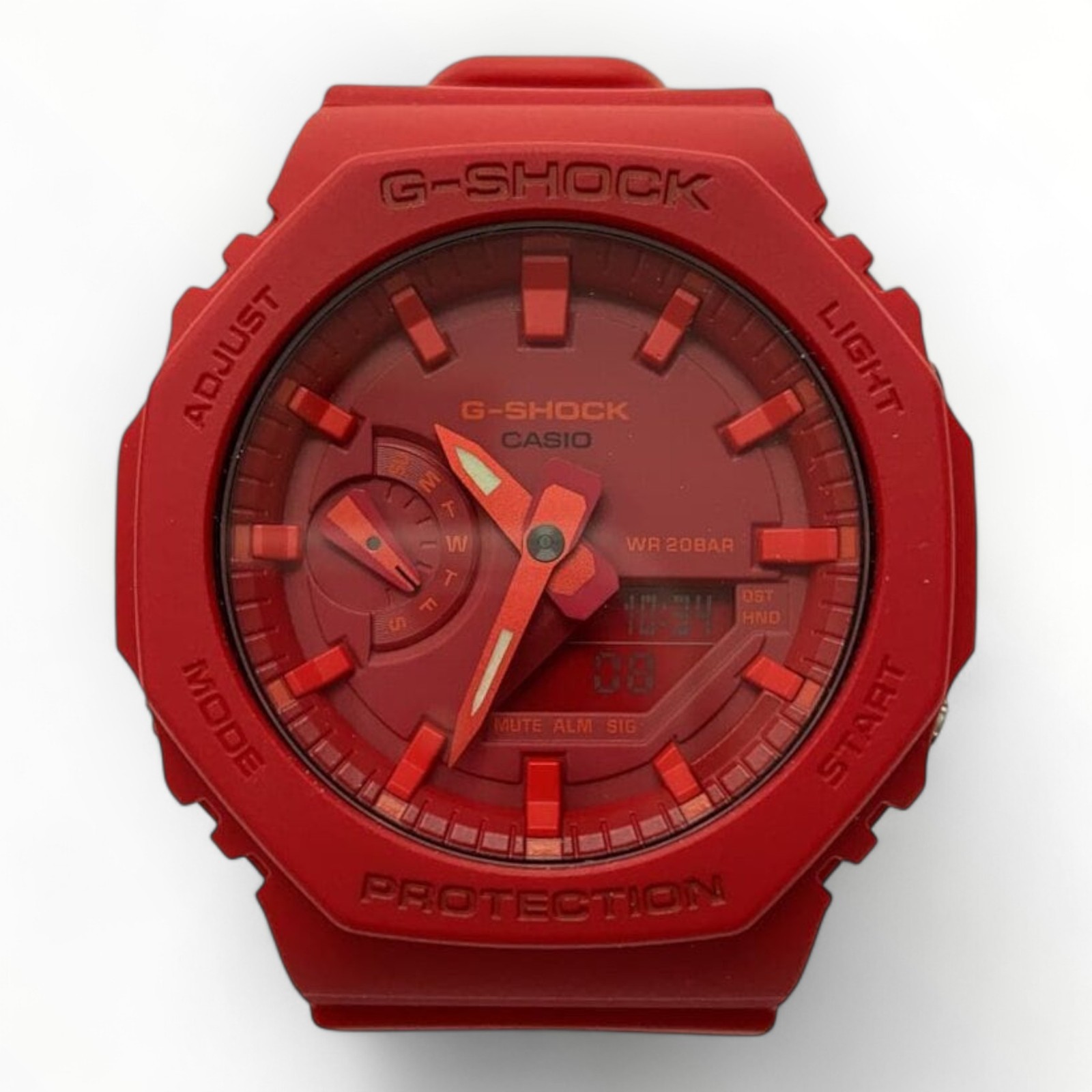 CASIO Ana-Digi Red Quartz Watch for Men - 1.57