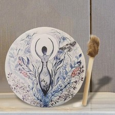 Shaman Drum with Drumstick Modern Creative Spirit Music for Gift Home Decor