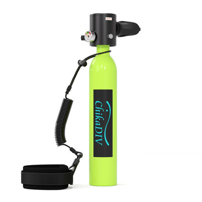 Chikadiv Mini Scuba Tank 0.5L Pony Bottle Reusable Lung Tank 3000 Psi Max