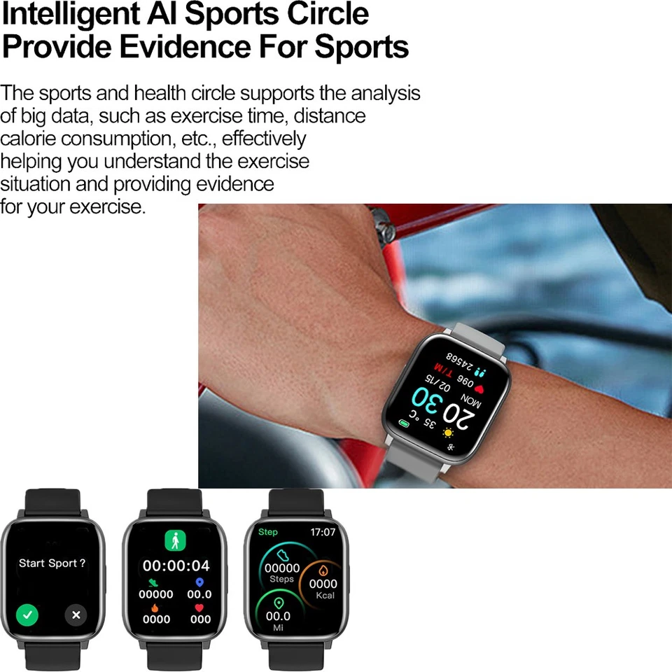 🔥2025 Smart Watch For Men/Women Waterproof Smartwatch Bluetooth i*Phone Samsung - Image 4 of 4