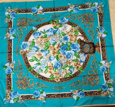 130cm * 130cm court retro classic floral bird shawl square scarf silk scarf #276