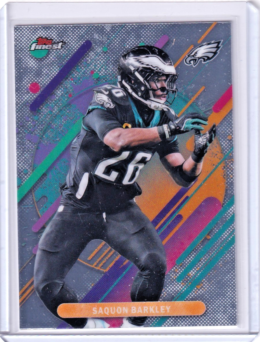 2025 Topps Finest - Rare Saquon Barkley #255