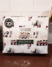 Peanuts Charlie Brown Christmas Queen Sheet Set 70th Anniversary by Berkshire...
