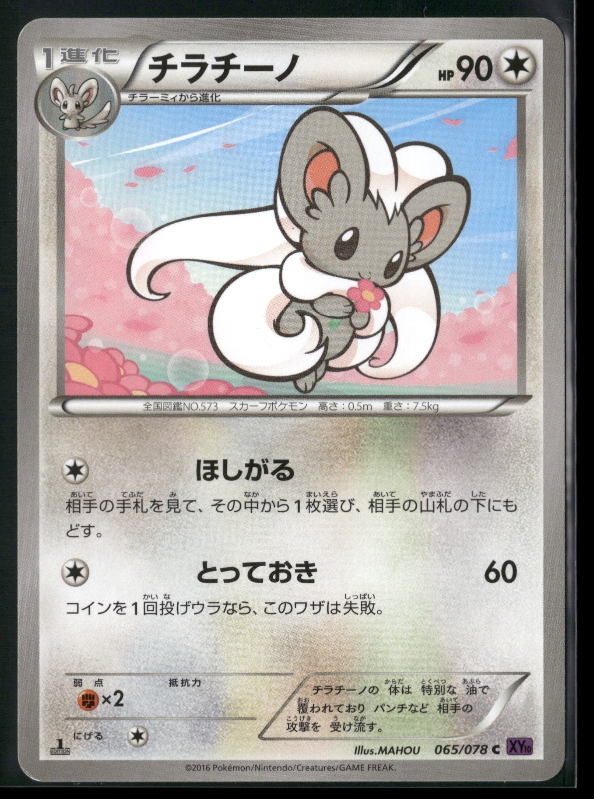 Cinccino 1st Edition Common XY10: Awakening Psychic King 065/078 2016